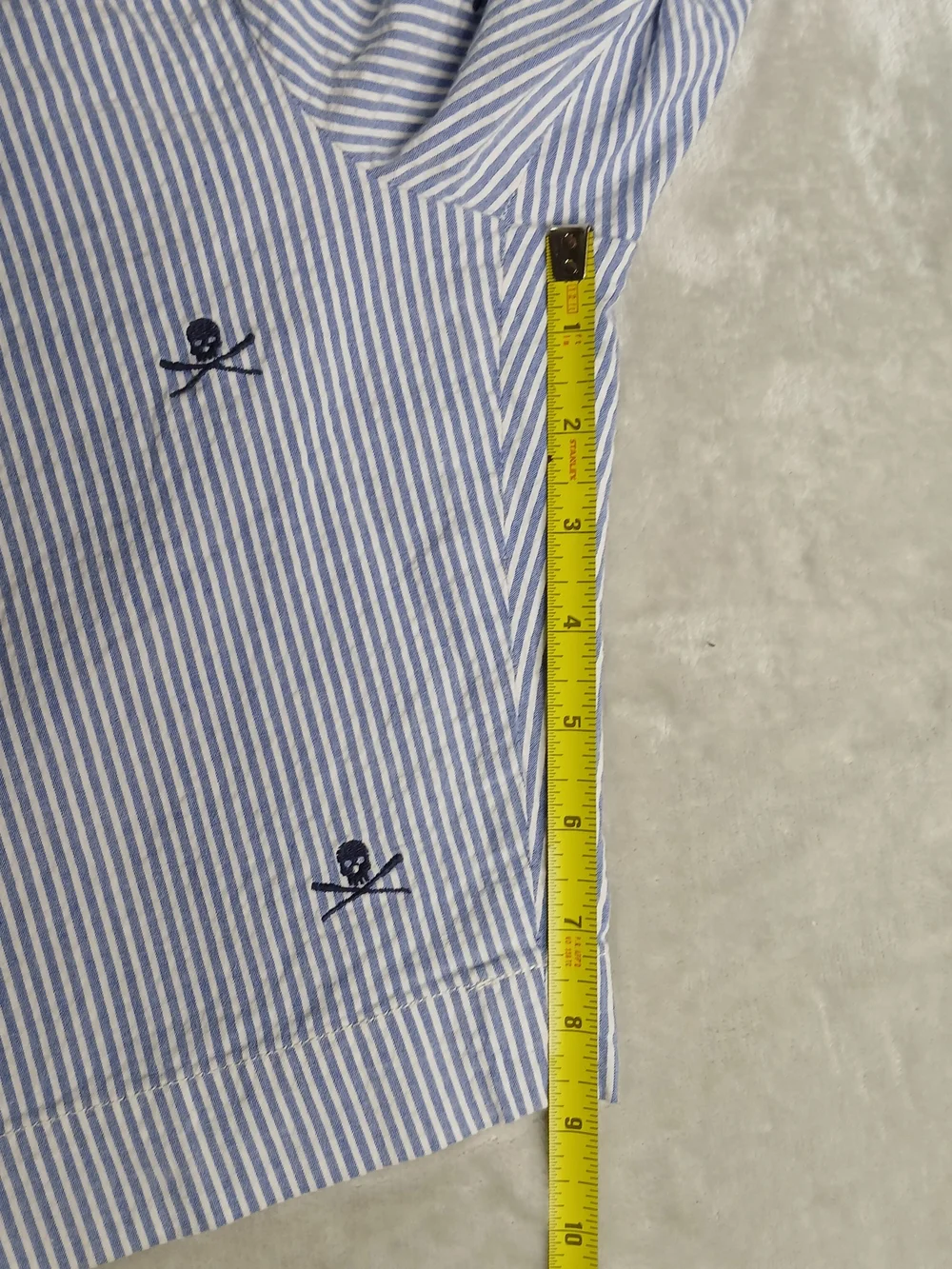 Polo Ralph Lauren Seersucker Shorts 38 Men's Skull All Over Print